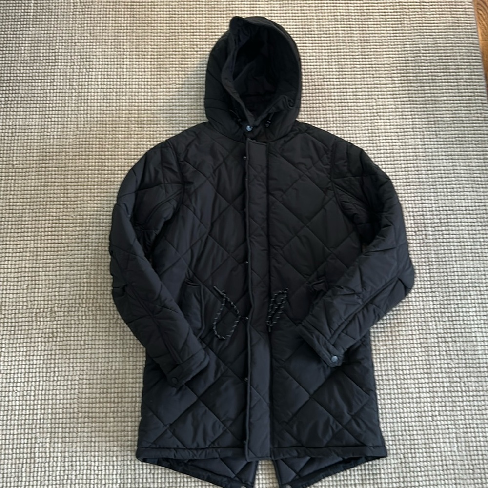 Scotch & Soda Amsterdam Quilted Black Winter Coat.  Men’s Size M